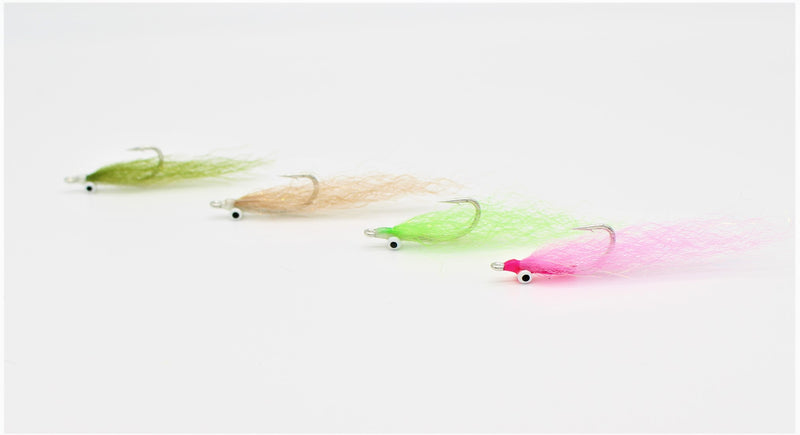 Clouser Minnow Fishing Flies - Chartreuse - Mustad Signature Duratin Fly Hooks - 6 Pack (Hook #1/0)